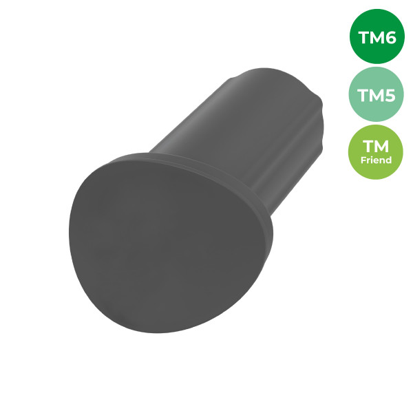 WunderButton® | Verschlussstöpsel für Mixtopf-Griff | TM6, TM5 und TM Friend - grau (ohne Logo)