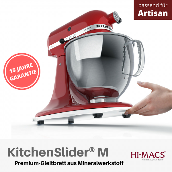 KitchenSlider® M | Alpine White | Gleitbrett für KitchenAid